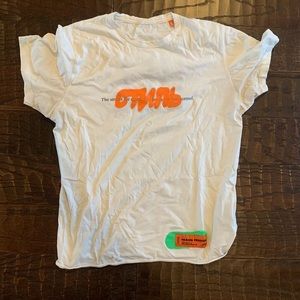 Men’s Used Heron Preston White Tee Size Large